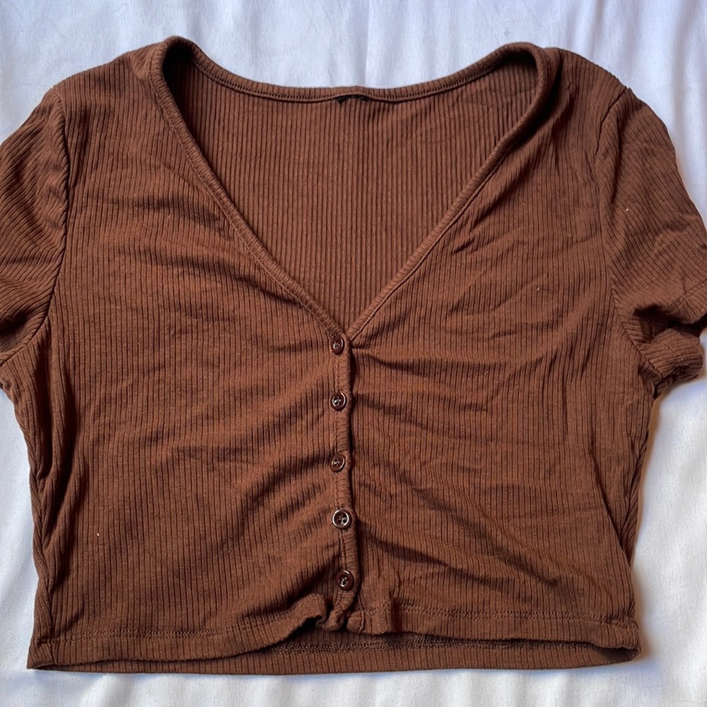 Brown Button Up